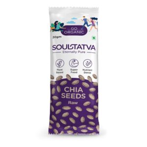 Soultatva Raw Chia Seeds- (Pack Of 12) 20gm