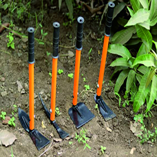MAHAN WEEDING OR GARDEN TOOLS (COMBO SET OF 4 WITH HANDLE)