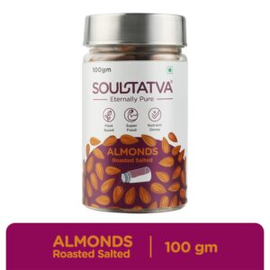 soultatva Almonds Roasted Salted 100gm