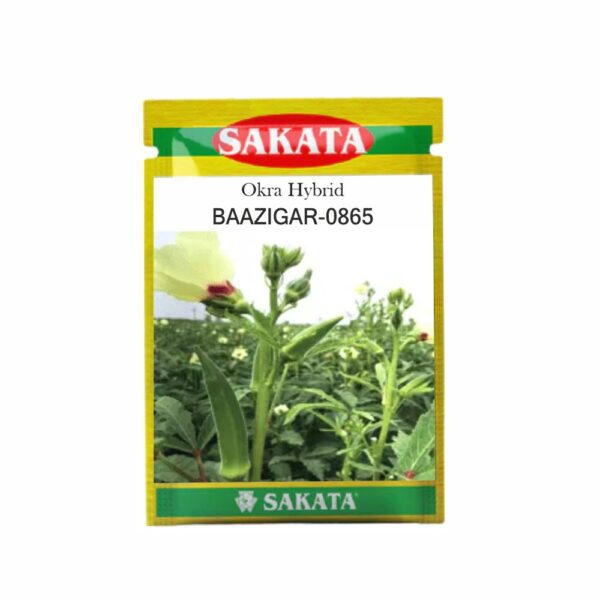 SAKATA OKRA F1 BAAZIGAR (865) (100 GM) (POUCH)