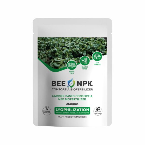 NANOBEE BEE-NPK (250gm) (NPK Consortia + Zn +Silica) LYOPHILIZED MICROBES