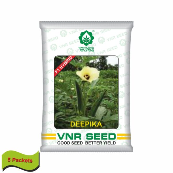 VNR OKRA hybrid DEEPIKA (50 GM)(5 packets)