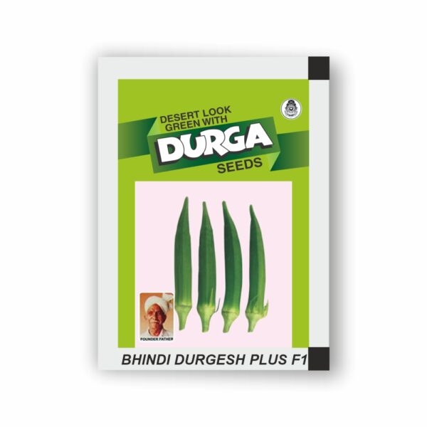 DURGA hybrid BHINDI DURGESH PLUS F1 (kitchen garden packet) (Minimum 10 Packets)