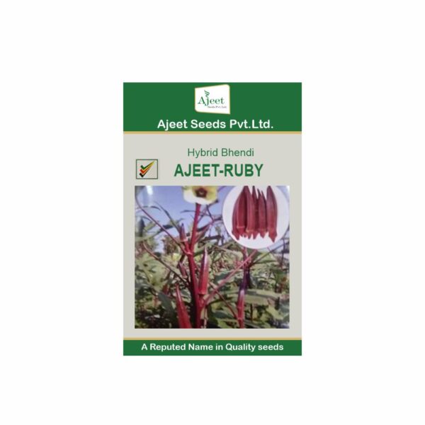 AJEET HYBRID BHENDI  RUBY (10 GM)