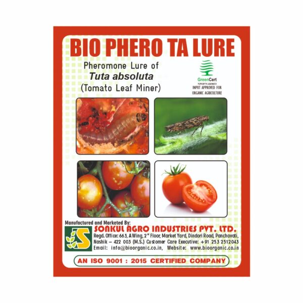 SONKUL AGRO BIO PHERO TA Lure & Water trap set Tuta absoluta (Tomato Leaf Minor)(10 Piece)