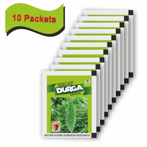 DURGA BITTER GOURD dirgesh research (100 GM) (10 PACKETS) - Image 2