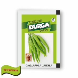 DURGA CHILLI PUSA JAWALA (100 gm)(10 packets)