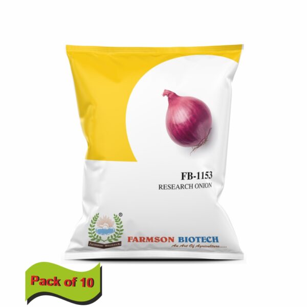 farmson FB-1153 ONION SEEDS (DARK RED, N53)(500 gm)(pack of 10)