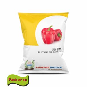farmson FB-2022 (RED CAPSICUM) F1 HYBRID CHILLI SEEDS (10 gm)(pack of 10)