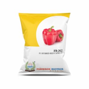 farmson FB-2022 (RED CAPSICUM) F1 HYBRID CHILLI SEEDS (10 gm)