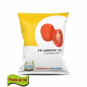 farmson FB-ABHIONE1101 F1 HYBRID TOMATO SEEDS (OVAL AND RED)(10 gm)(pack of 10)