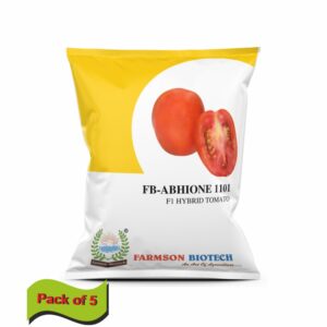 farmson FB-ABHIONE1101 F1 HYBRID TOMATO SEEDS (OVAL AND RED)(10 gm)(pack of 5)