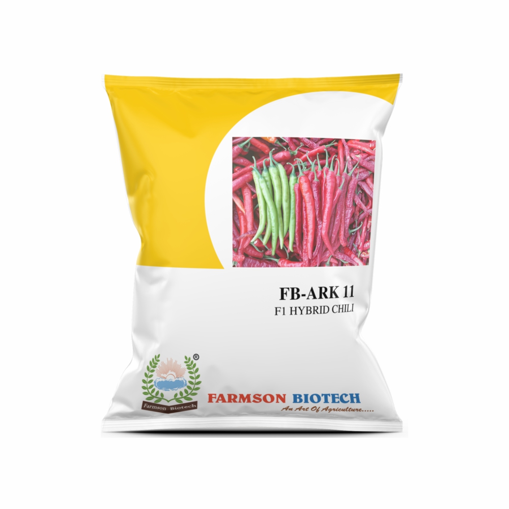farmson FB-ARK 11 F1 HYBRID CHILLI SEEDS (DUAL PURPOSE) (10 gm)