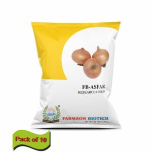 farmson FB-ASFAR ONION SEEDS (YELLOW PATTI, PUNA FURSANGI)(500 gm)(pack of 10)