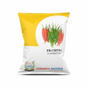 farmson FB-CHITRA F1 HYBRID CHILLI SEEDS (DUAL PURPOSE) (10 gm)