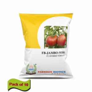 FARMSON FB-JAMBO (9350) F1 HYBRID TOMATO SEEDS (BIG ROUND AND RED)(10 gm)(PACK OF 10)