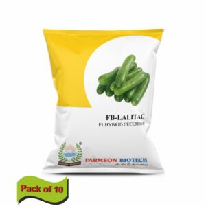 FARMSON FB-LALITAG F1 HYBRID CUCUMBER SEEDS(10 gm)(pack of 10)