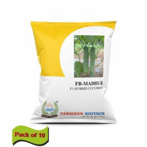 FARMSON FB-MADHUR F1 HYBRID CUCUMBER SEEDS (25 gm)(pack of 10)