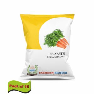FARMSON FB-NANTES F1 HYBRID CARROT SEEDS (100 gm)(pack of 10)