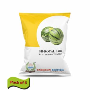 FARMSON FB-ROYAL BABY F1 HYBRID WATERMELON SEEDS (50 gm ) (packs of 5 )