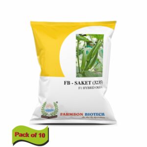farmson FB-SAKET (3235) F1 HYBRID OKRA SEEDS (250 gm) (packs of 5)