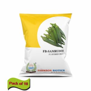 farmson FB-SAMRUDDH F1 HYBRID OKRA SEEDS Plant (250 gm) (packs of 10)