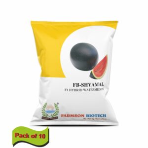 farmson FB-SHYAMAL F1 HYBRID WATERMELON SEEDS (50 gm) (pack of 10)