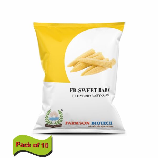 FARMSON FB-SWEET BABY F1 HYBRID BABY CORN SEEDS(10 gm)(Pack of 10)