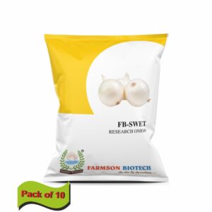 FARMSON FB-SWET WHITE ONION SEEDS (500 gm)(pack of 10)