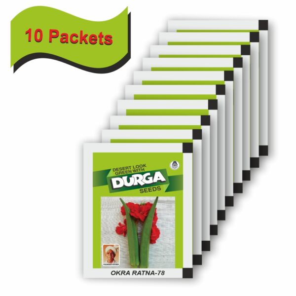 DURGA OKRA RATNA-78 (10 GM)(10 PACKETS) - Image 2