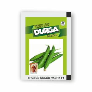 DURGA hybrid SPONGE GOURD RADHA F1(black seed)(kitchen garden packet) (Minimum 10 Packets)