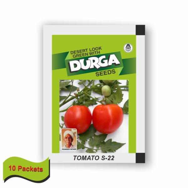 DURGA TOMATO S-22 (50 GM)(10 PACKETS)