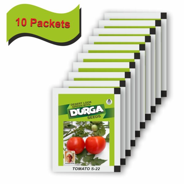 DURGA TOMATO S-22 (50 GM)(10 PACKETS) - Image 2