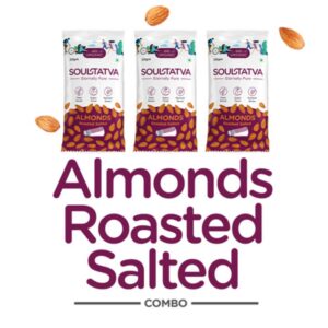 soultatva Almonds Roasted Salted Combo 240gm