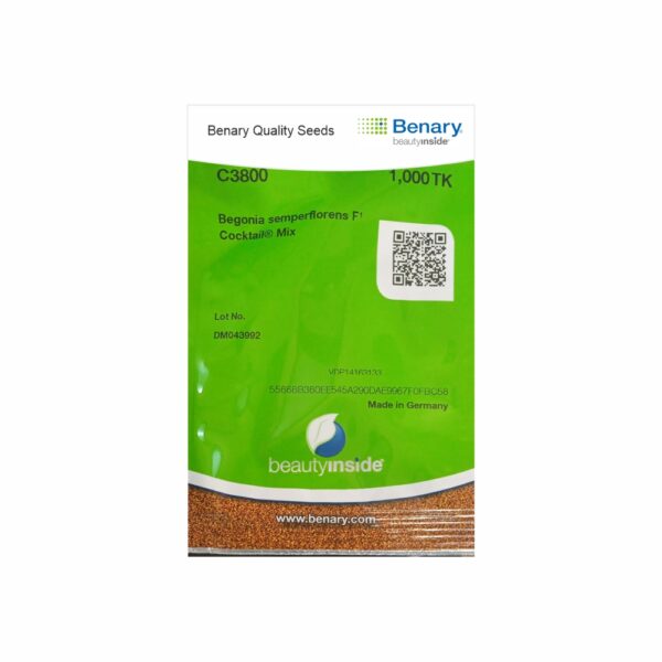 BENARY Begonia semperflorens F₁ Cocktail® Mix SEEDS(1 KG)