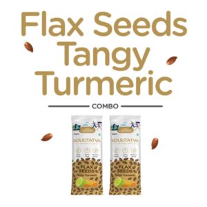 soultatva Flax Seeds Tangy Turmeric Combo 240gm