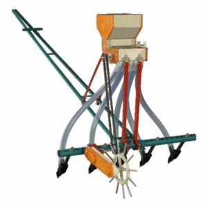 BHARAT AGRO Animal Driven 5 Teeth – 5 Pipe Automatic Seed Drill